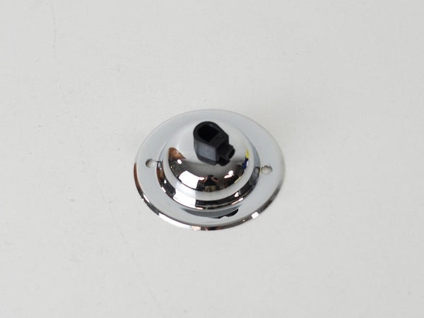 Steel Ceiling Rose | Dome | Polished Silver - Vendimia Lighting Co.