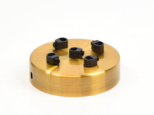 Steel Ceiling Rose | Multi Outlet | Bronze Satin - Vendimia Lighting Co.