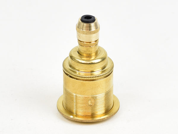 Brass Bulb Holder | Threaded Skirt | Brass - Vendimia Lighting Co.