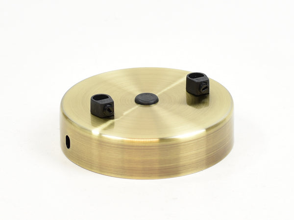 Steel Ceiling Rose | Multi Outlet | Brass Satin - Vendimia Lighting Co.