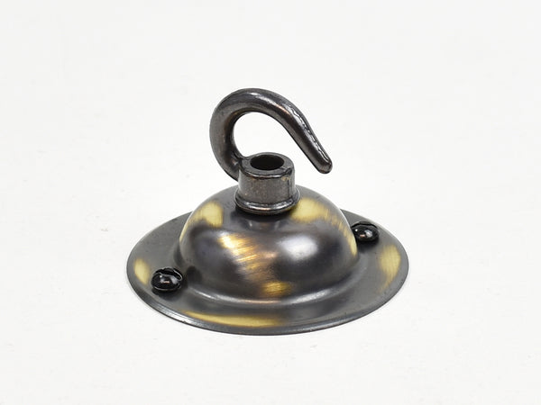 Steel Ceiling Rose | Dome | Brushed Antique - Vendimia Lighting Co.