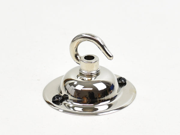 Steel Ceiling Rose | Dome | Nickel Silver - Vendimia Lighting Co.