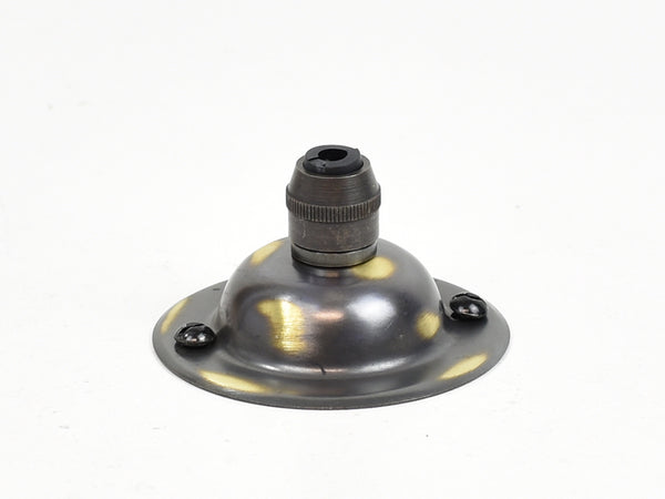 Steel Ceiling Rose | Dome | Brushed Antique - Vendimia Lighting Co.