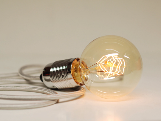 Plug-in Pendant | Premium Round Fabric Cable | Silver Birch - Vendimia Lighting Co.