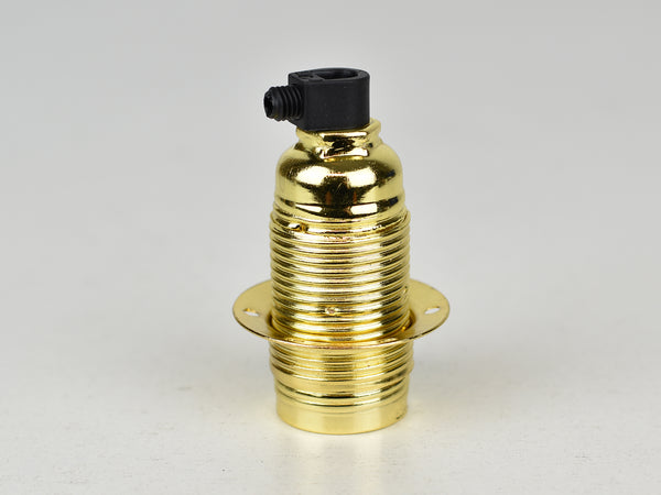 E14 Steel Bulb Holder | Polished Brass - Vendimia Lighting Co.