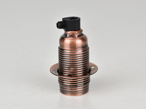 E14 Steel Bulb Holder | Antique Copper - Vendimia Lighting Co.