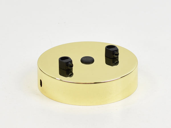 Steel Ceiling Rose | Multi Outlet | Gold Chrome - Vendimia Lighting Co.