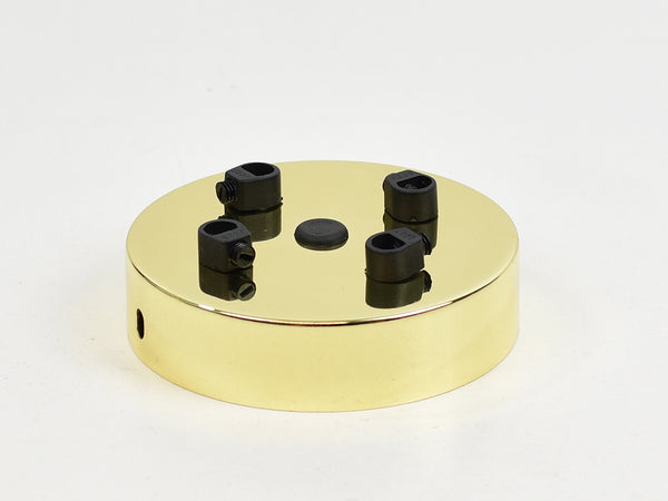 Steel Ceiling Rose | Multi Outlet | Gold Chrome - Vendimia Lighting Co.