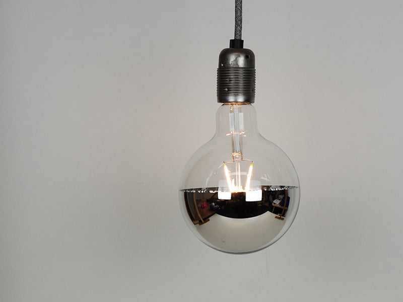 LED Vintage Filament Bulb | Mirrored G125 | Squirrel Cage - Vendimia Lighting Co.
