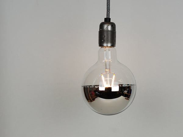 LED Vintage Filament Bulb | Mirrored G125 | Squirrel Cage - Vendimia Lighting Co.