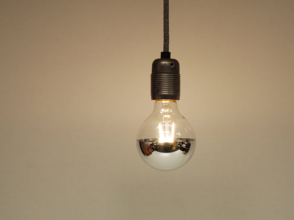 LED Vintage Filament Bulb | Mirrored G80 | Squirrel Cage - Vendimia Lighting Co.