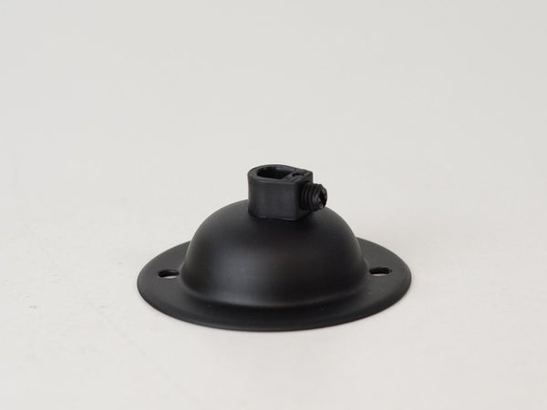 Steel Ceiling Rose | Dome | Jet Black - Vendimia Lighting Co.