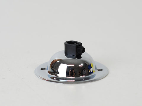 Steel Ceiling Rose | Dome | Polished Silver - Vendimia Lighting Co.