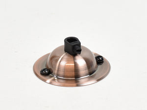 Steel Ceiling Rose | Dome | Antique Copper - Vendimia Lighting Co.