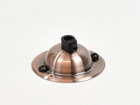 Steel Ceiling Rose | Dome | Antique Copper - Vendimia Lighting Co.