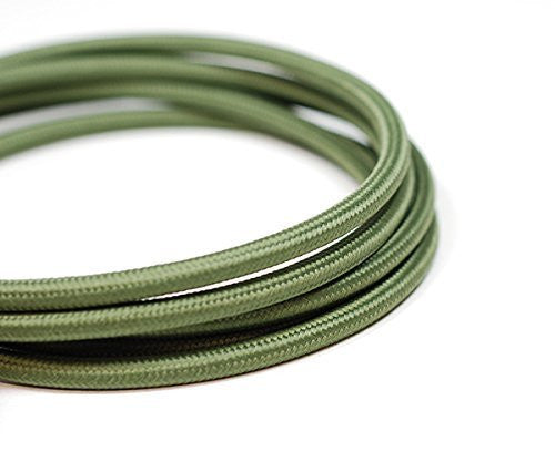 Fabric Cable | Round | Khaki Green - Vendimia Lighting Co.