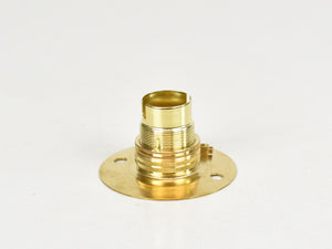 B22 Brass Bulb Holder | Batten Lamp Fitting | Threaded Brass - Vendimia Lighting Co.