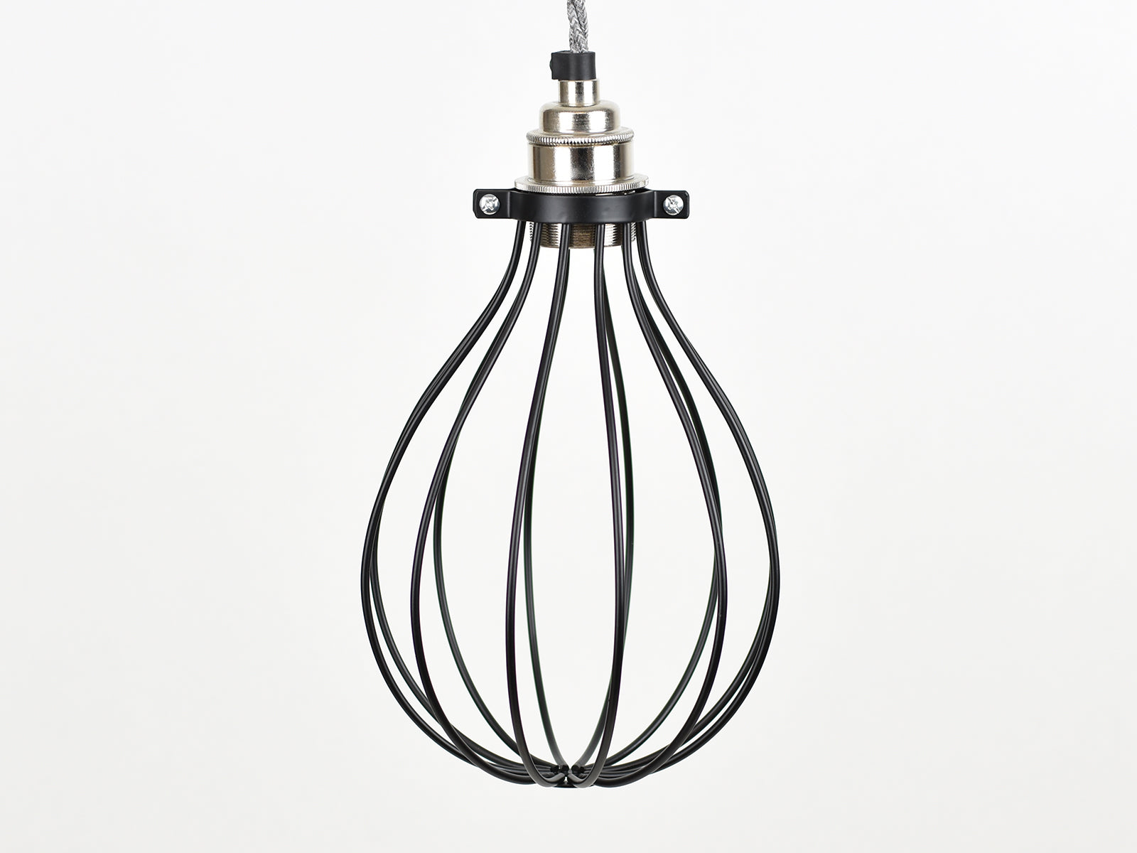 Cage Shade | Balloon | Jet Black - Vendimia Lighting Co.