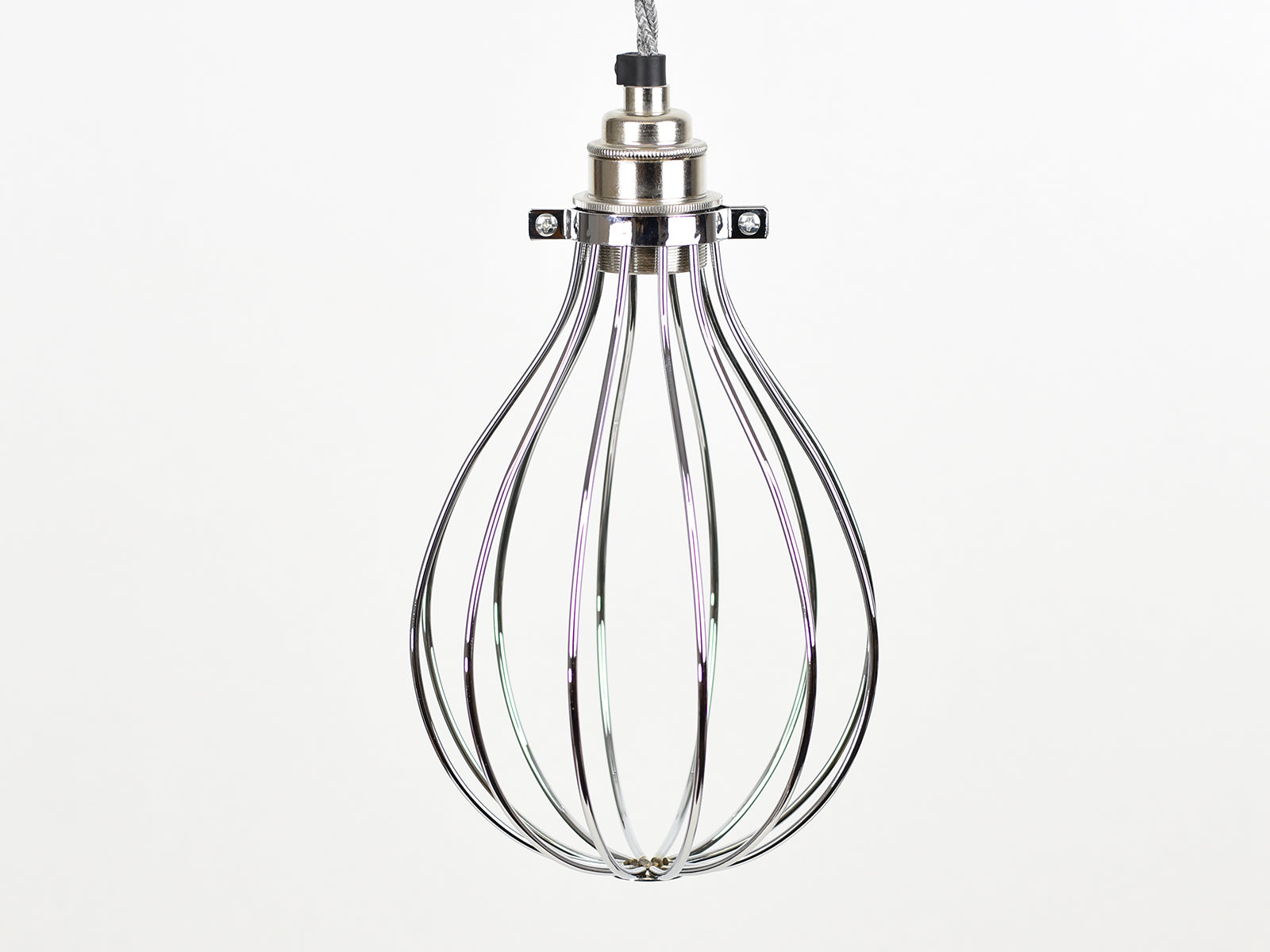 Cage Shade | Balloon | Polished Silver - Vendimia Lighting Co.