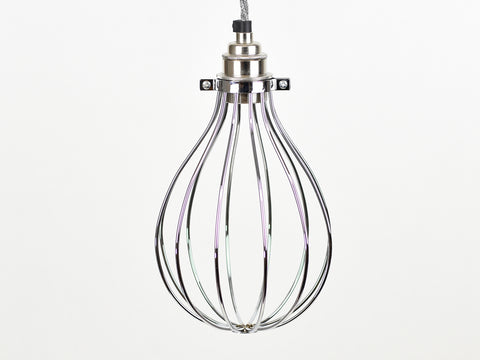 Cage Shade | Balloon | Polished Silver - Vendimia Lighting Co.