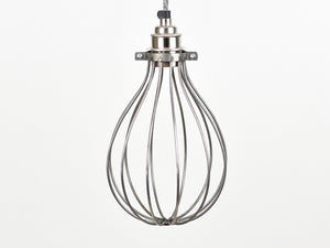 Cage Shade | Balloon | Raw Steel - Vendimia Lighting Co.