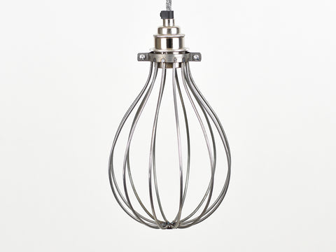 Cage Shade | Balloon | Raw Steel - Vendimia Lighting Co.