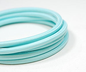 Fabric Cable | Round | Cool Blue - Vendimia Lighting Co.