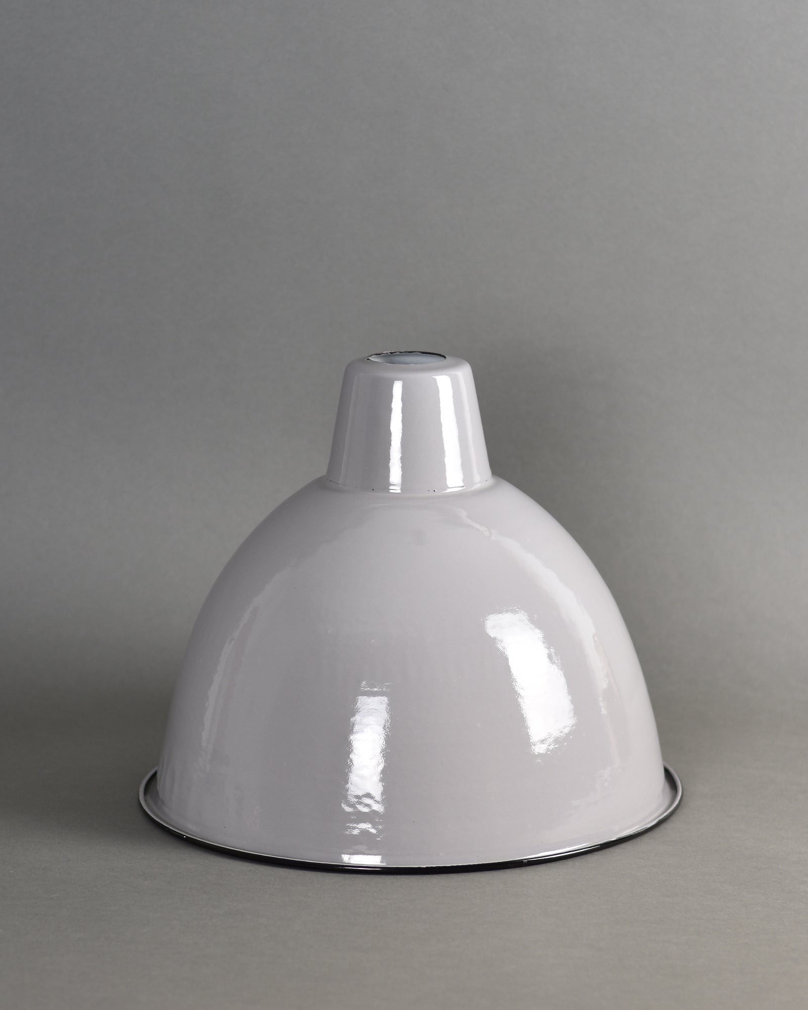 Enamel Shade | Large Dome | Beige Grey - Vendimia Lighting Co.