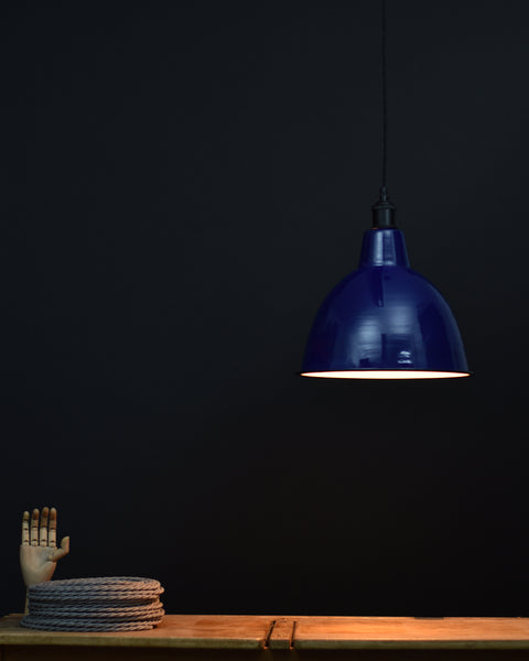 Ceiling Pendant | Large Dome | Ocean Blue - Vendimia Lighting Co.