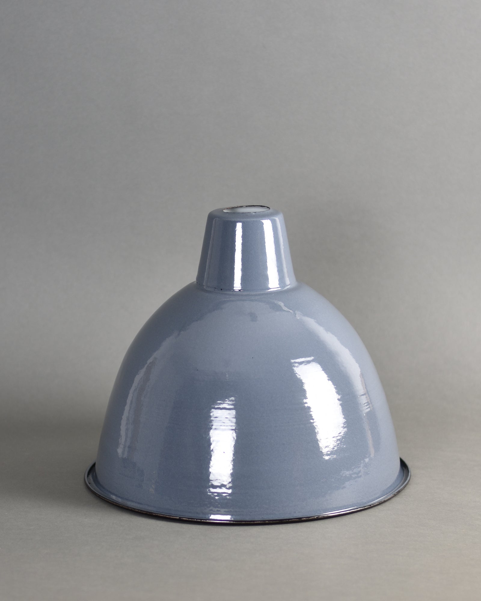 Enamel Shade | Large Dome | Dark Grey - Vendimia Lighting Co.