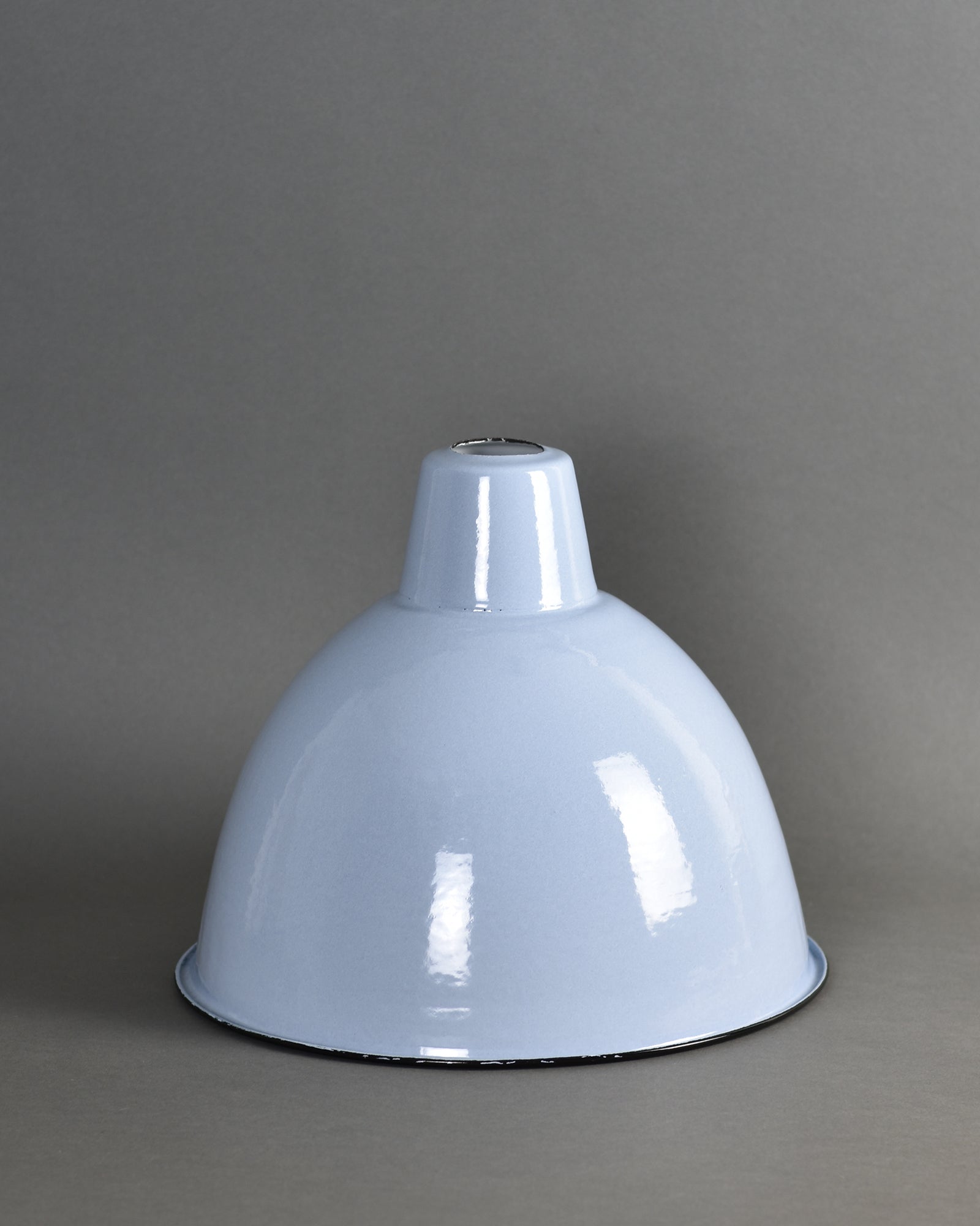Enamel Shade | Large Dome | Dove Grey - Vendimia Lighting Co.