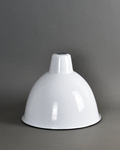 Enamel Shade | Large Dome | White - Vendimia Lighting Co.