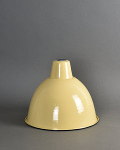Enamel Shade | Large Dome | Pale Yellow - Vendimia Lighting Co.
