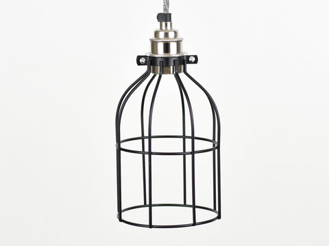 Cage Shade | Bird Cage | Jet Black - Vendimia Lighting Co.