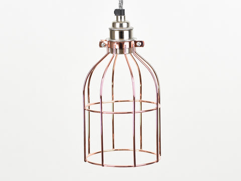 Cage Shade | Bird Cage | Polished Copper - Vendimia Lighting Co.