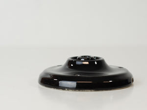 Porcelain Ceiling Rose | Jet Black - Vendimia Lighting Co.
