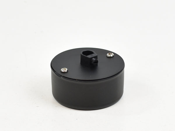 Steel Conduit Box Ceiling Rose | Multi Outlet | Jet Black - Vendimia Lighting Co.