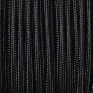 Fabric Cable | Round | Jet Black - Vendimia Lighting Co.