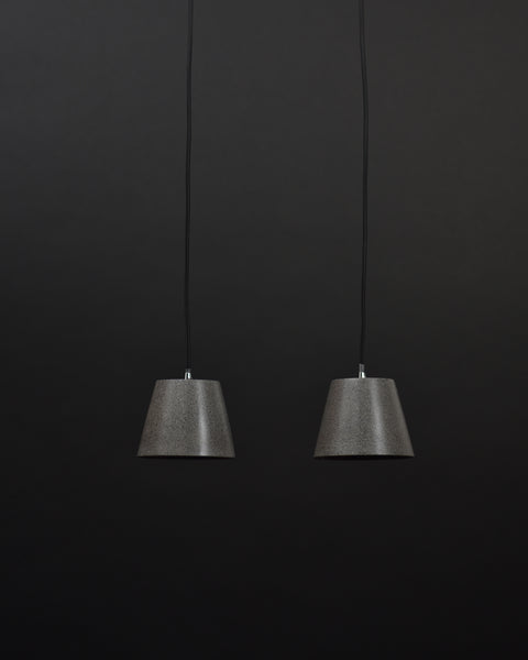 Ceiling Pendant | Concrete Small | Black Sandstone - Vendimia Lighting Co.