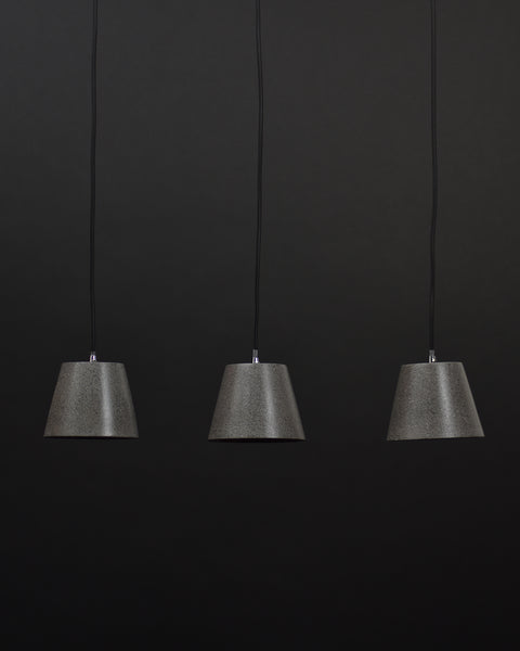 Ceiling Pendant | Concrete Small | Black Sandstone - Vendimia Lighting Co.