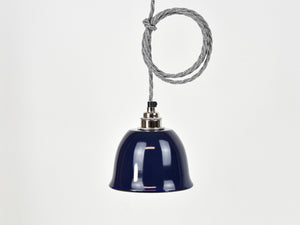 Ceiling Light | Bell Enamel Shade | True Blue - Vendimia Lighting Co.