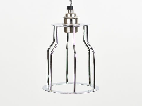 Cage Shade | Bottleneck | Polished Silver - Vendimia Lighting Co.