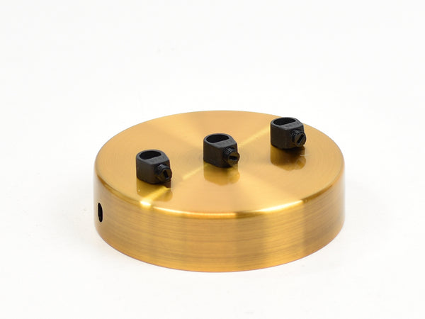 Steel Ceiling Rose | Multi Outlet | Bronze Satin - Vendimia Lighting Co.