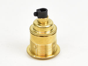 Brass Bulb Holder | Threaded Skirt | Brass - Vendimia Lighting Co.