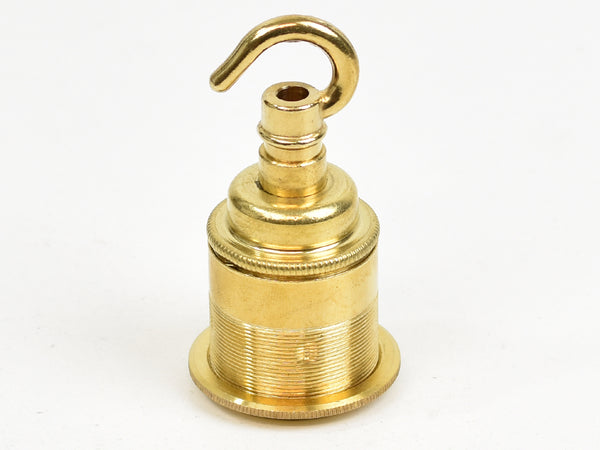 Brass Bulb Holder | Threaded Skirt | Brass - Vendimia Lighting Co.