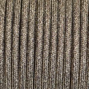 Fabric Cable | Round | Brown Tweed - Vendimia Lighting Co.