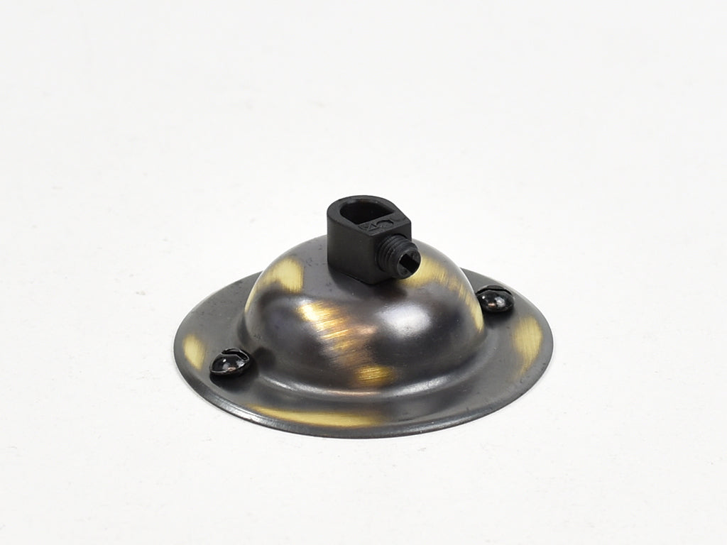 Steel Ceiling Rose | Dome | Brushed Antique - Vendimia Lighting Co.