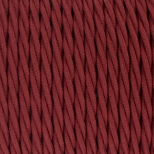 Fabric Cable | Twisted | Maroon - Vendimia Lighting Co.