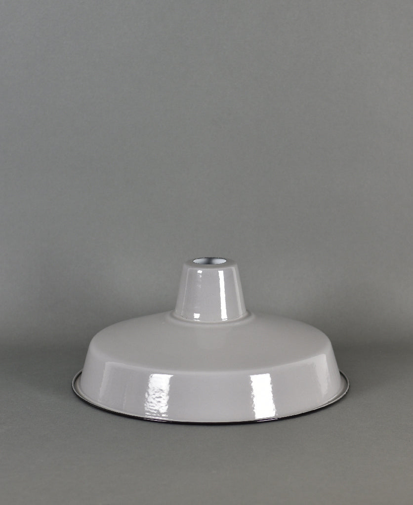 Enamel Shade | Industrial | Beige Grey - Vendimia Lighting Co.