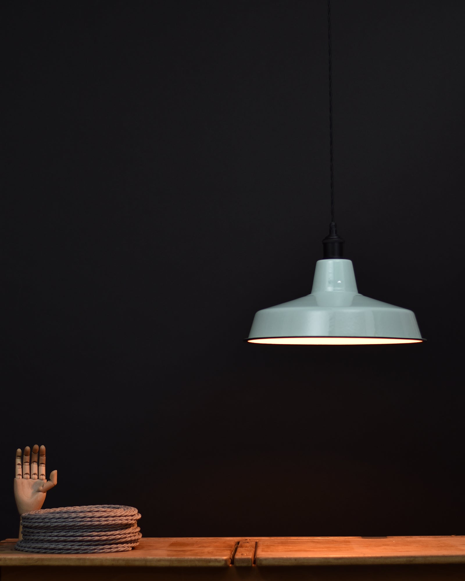 Ceiling Pendant | Industrial | Mint Green - Vendimia Lighting Co.